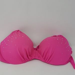 Pink Rhinestones Victoria's  Secret  Swim Top, 36C